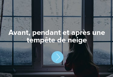 Avant, pendant et après une tempête de neige